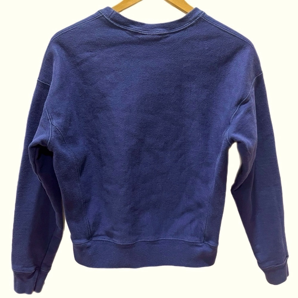 Vintage Y2K Champion Crew Neck Reverse Weave Sweatshirt in Navy Size Small - Picture 5 of 6
